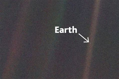 Pale Blue Dot The Iconic Photograph Showing How Microscopic But