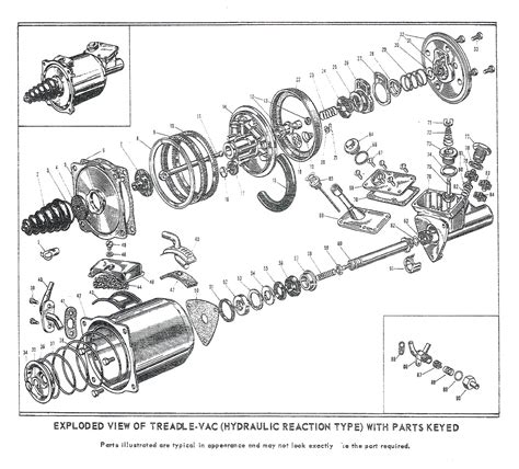 1958 Cadillac Bendix Treadle Vac Brake Booster Repair Kit