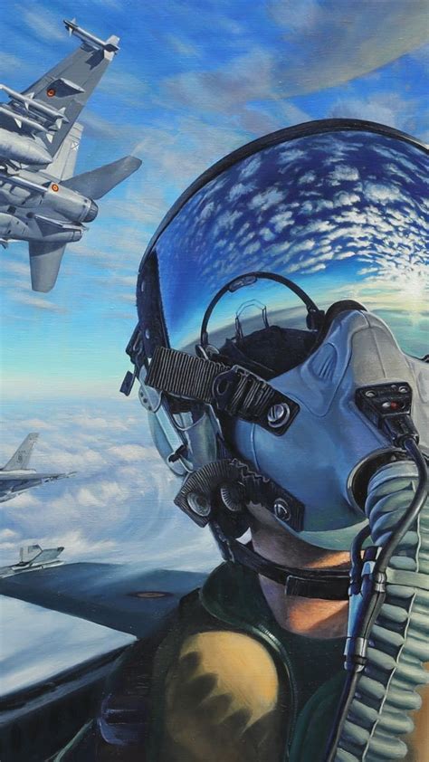 wallpaper pilot fighter aircraft artwork  art