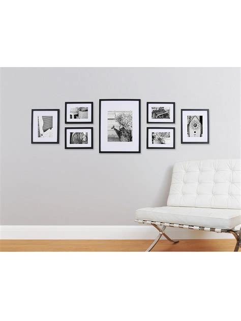 Gallery Perfect Multi-aperture Photo Frame Set, 7 Photo, Natural ...