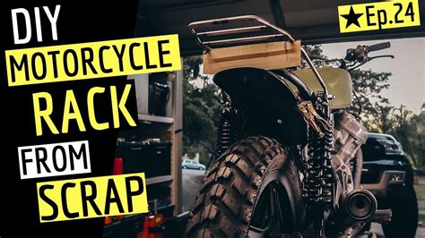 Designed for all styles and types of bikes, upgrade your garage to a diy shop with premium motorcycle lifts, jacks, and stands! Motorcycle DIY Luggage Rack From Scrap | Scrambler Build ...