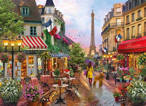 Clementoni Flowers In Paris High Quality Jigsaw Puzzle 1000 Pieces Pdk