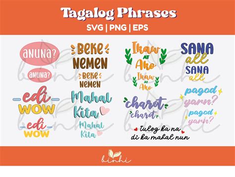Tagalog Filipino Phrases Digital File Etsy