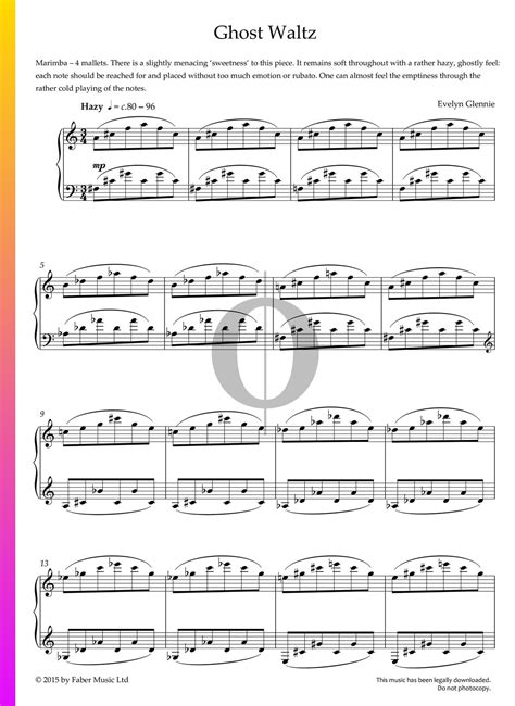 Ghost Waltz Sheet Music Piano Solo Pdf Download Oktav