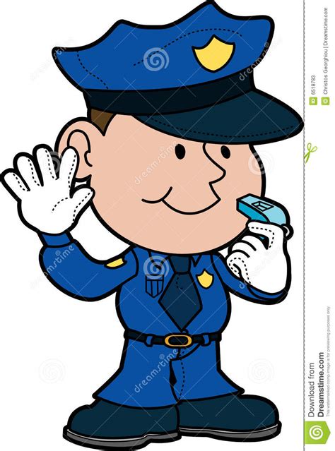 Cómo dibujar un policia de forma fácil para niños. Ilustración del policía ilustración del vector ...