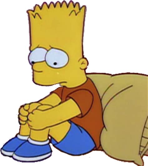 Download Sad Simpsons And Bart Image Sad Bart Simpson Png Full