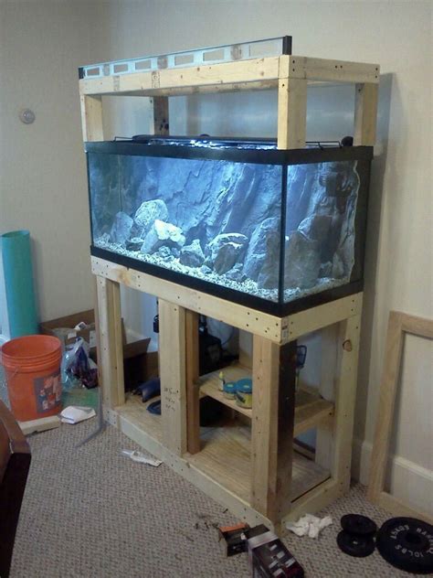 50 Gallon Fish Aquarium Stands Diy Aquarium Aquarium Stand Fish Tank