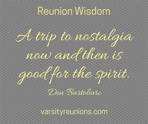 She smells like marijuana smoke. High school reunion wisdom quote by Don Bartolovic - from ...