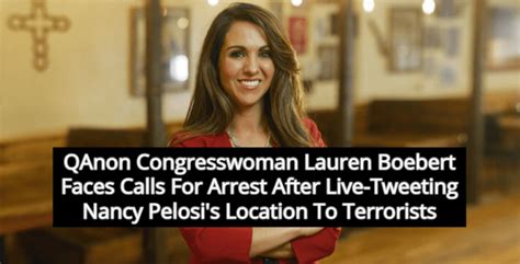 Report Qanon Congresswoman Was Live Tweeting Nancy Pelosis Location