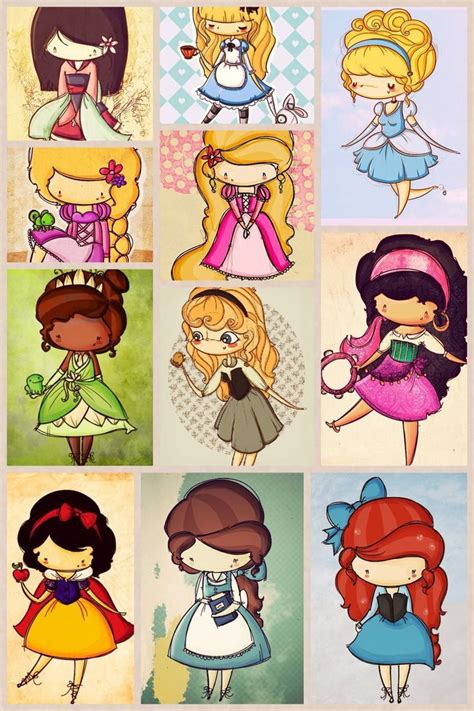 Disney Cute Princesses Disney Princess Drawings Disney Drawings