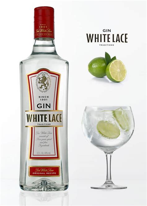 Packaging Design White Lace Gin