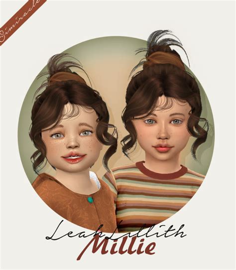 Leahlillith Millie Hair Kids And Toddlers At Simiracle Lana Cc Finds