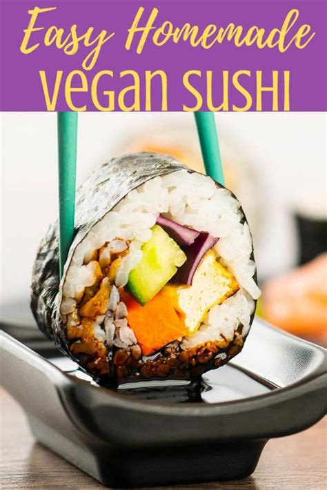 Easy Vegan Sushi Recipe The Belly Rules The Mind