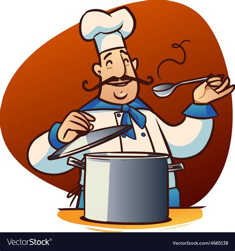 Cartoon Cook Character Royalty Free Vector Image