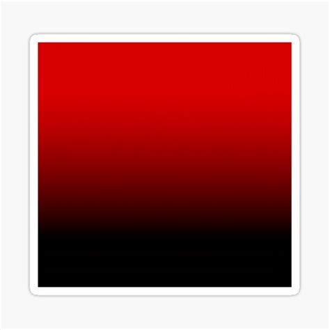 Horizontal Red And Black Gradient Effect Design Sticker For Sale By