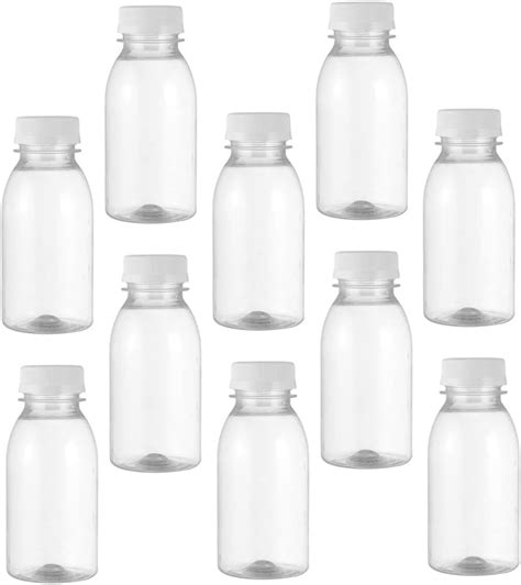 Kichouse 1 Set 10 Pcs Milk Bottle Containers With Lids