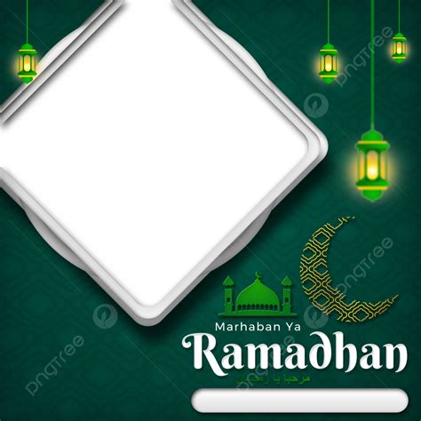 Marhaban Ya Ramadhan 2023 Hd Transparent Twibbon Design Marhaban Ya