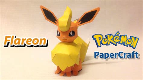 Papercraft Pokemon Flareon Papercraft Essentials Kulturaupice