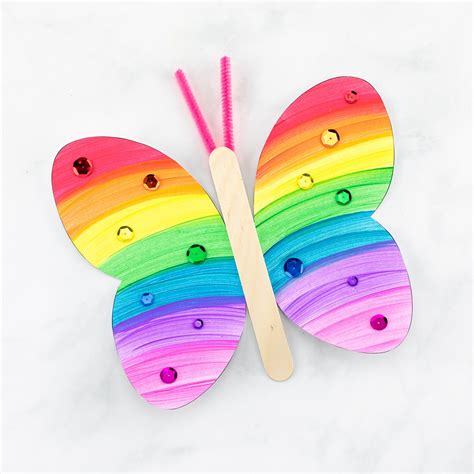 Fluttering Butterfly Craft For Kids
