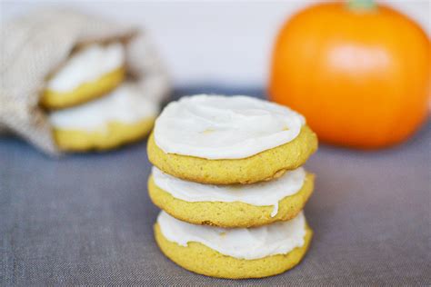 Soft Pumpkin Cookies With Brown Butter Icing Recipe By Sweet Society