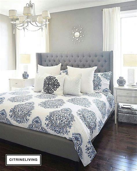 Beautiful Blue And White Bedroom Guestbedroomdecorationideas Remodel