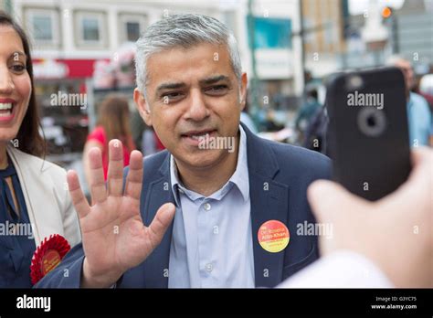 Mayor Of London Sadiq Khan Joins Labour Party Candidate Dr Rosena Allin