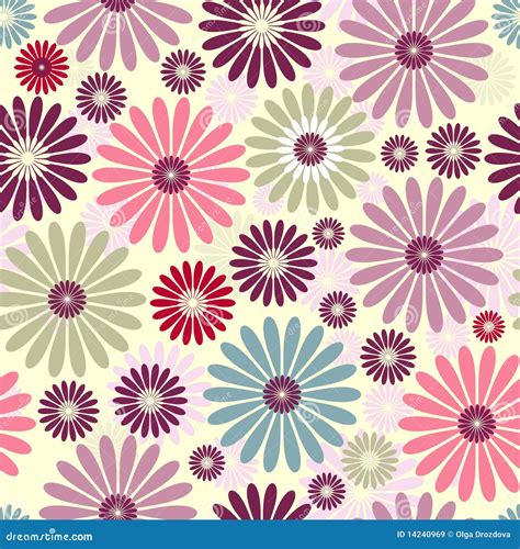 Seamless Floral Pastel Pattern Stock Vector Illustration Of Lilas
