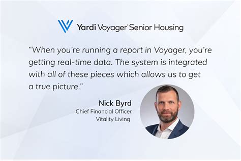 Vitality Success Story On Voyager Senior Housing The Balance Sheet Yardi Corporate Blog