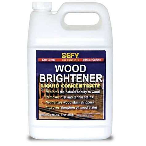 Check spelling or type a new query. DEFY Wood Brightener gal