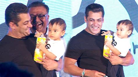 Salman Khans Cute Moments With Baby Nephew Ahil At Being Human Cycle