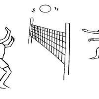 Desenho de uma quadra de vôlei para colorir. Desenho de Guitarra dupla para colorir - Tudodesenhos