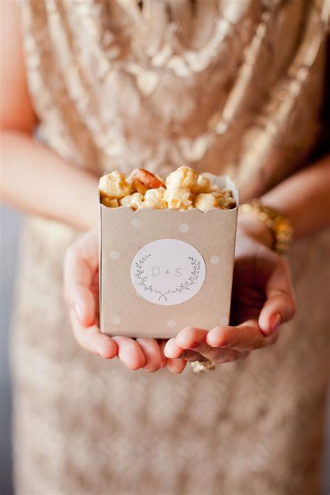 Popcorn Snack Boxes Popcorn Wedding Favors Wedding Popcorn Bar
