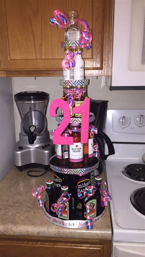 How To Make A 21st Birthday Alcohol Cake Cake Walls