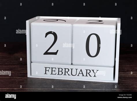 Business Calendar For February 20th Day Of The Month Planner