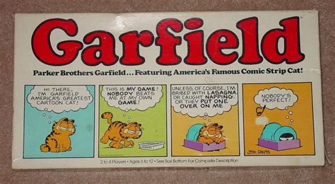 Garfield Comic Strip Game 1981 Parker Brothers Complete 1866718503