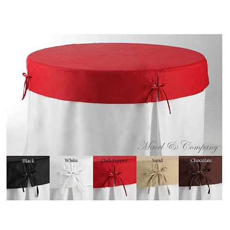 Betty Topper 48 Inch Round Fitted Tablecloth 13768387