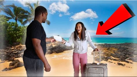 SURPRISING MY WIFE WITH HER DREAM VACATION PRANK YouTube