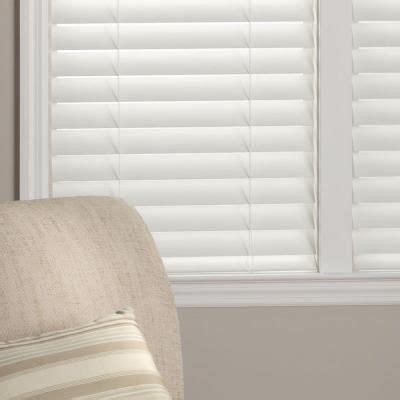 Choose from a great selection of faux wood window blinds from all the top brands, including our own quality. Home Decorators Collection White 2-1/2 in. Premium Faux Wood Blind - 72 in. W x 64 in. L (Actual ...