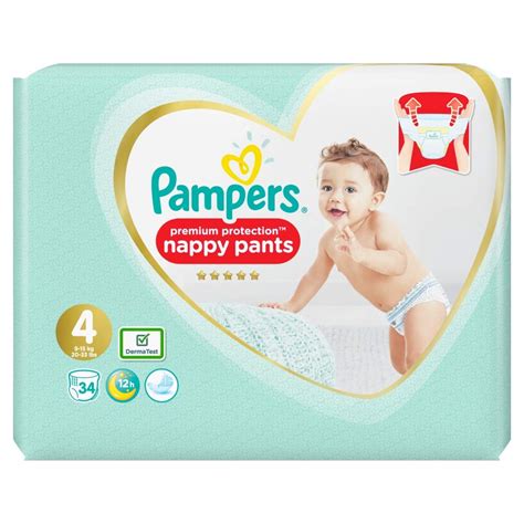 Pampers Pampers Premium Protection Nappy Pants Size 4 Essential Pack
