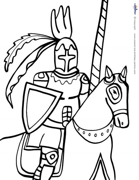Knight printable coloring pages are a fun way for kids of all ages to develop creativity, focus, motor skills and color recognition. Printable Knight Coloring Page 3 - Coolest Free Printables