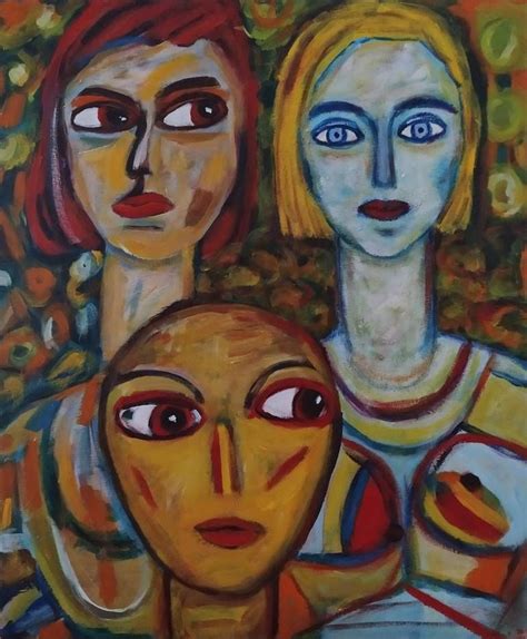 Original Art Acrylic Painting Measuring 50w X 60h X 2d Cm By Salua