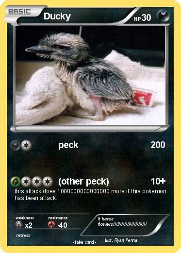 Pokémon Ducky 193 193 Peck My Pokemon Card