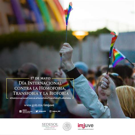 día internacional contra la homofobia y la transfobia instituto mexicano de la juventud