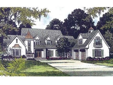 Featuring arched doorways and tall windows, french country house plans create a 'chateau' fee. Eplans French Country House Plan - Charming European ...