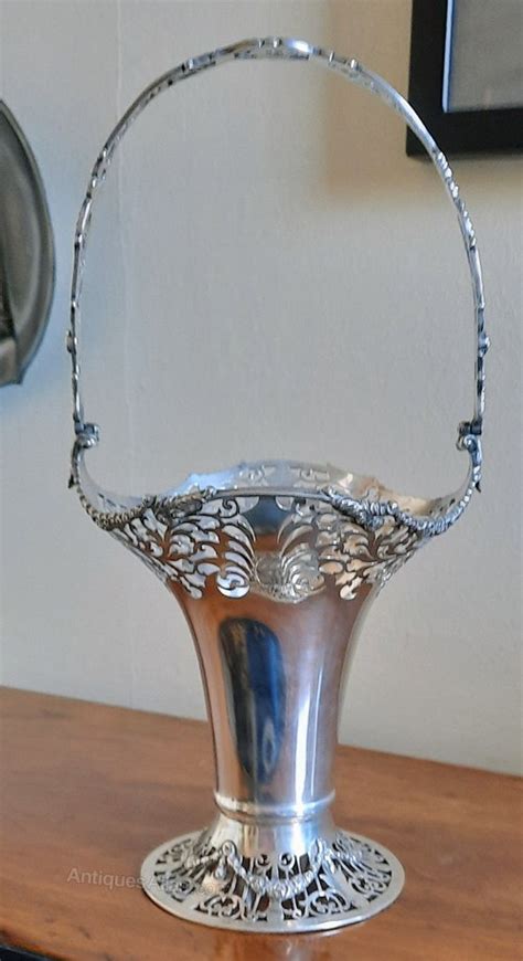 Antiques Atlas A Simply Gorgeous Silver Swing Handled Basket