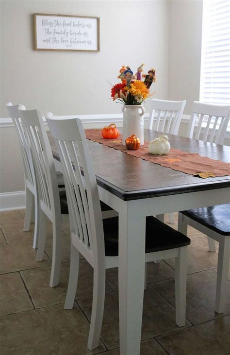 Oak pedestal table makeover from miss mustard seed's milk paint. Gorgeous Chalk Paint Dining Table Makeover (DIY) | Dining ...