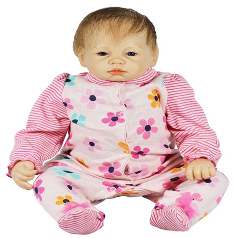 Sanydoll 22 Inch 55 Cm Silicone Baby Reborn Dolls Lovely Pink