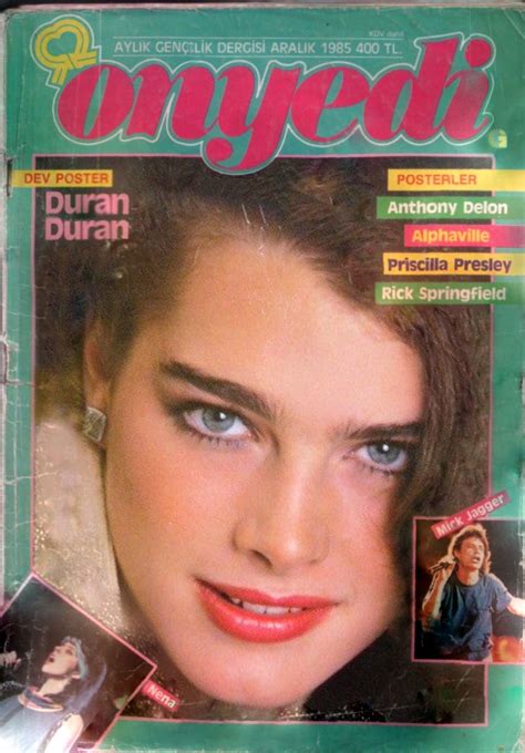 Brooke Shields covers Onyedi Magazine ( Turkey ) December 1985 -photo