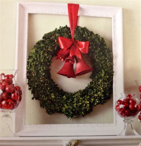 Christmas Wreath Picture Frame Holiday Diy Christmas Wreath Pictures