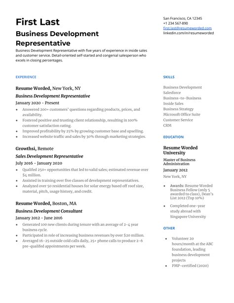 Sales Resume Template 2024 Word Sonia Eleonora